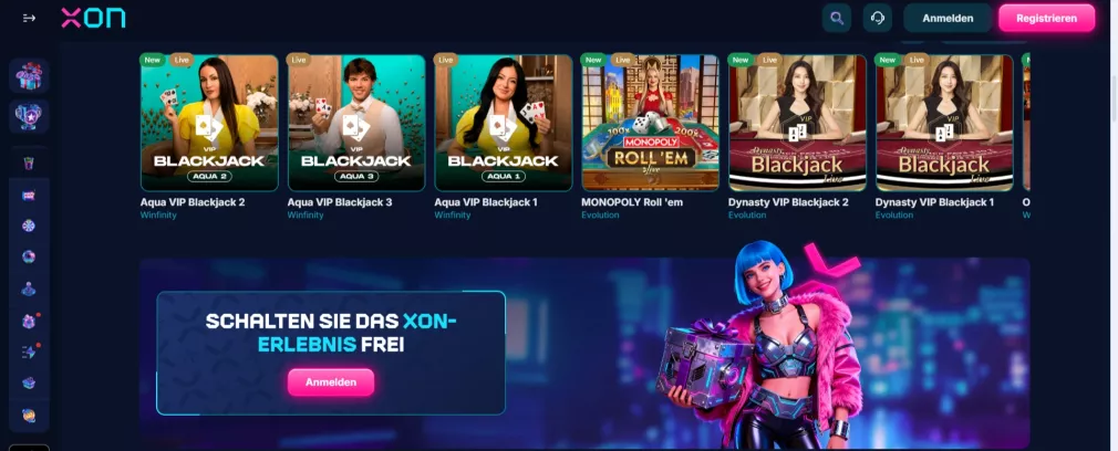Xon Casino Willkommensbonus und Freispiele